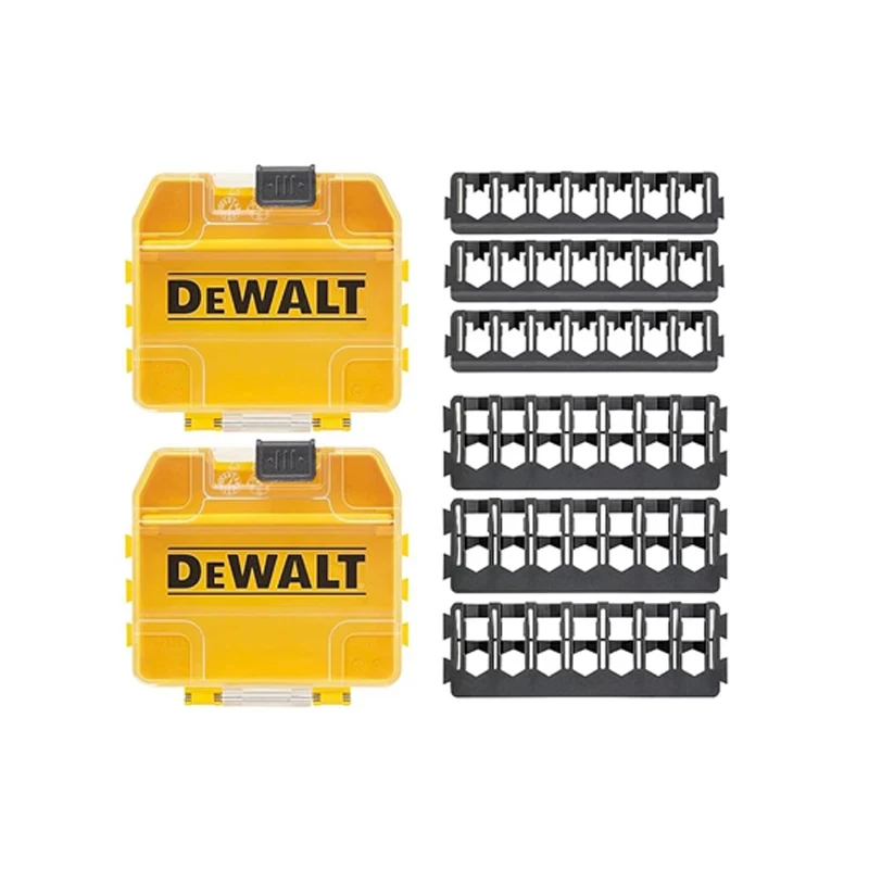 Imagem -04 - Dewalt-case de Armazenamento para Chave de Fenda Bit Bars Pequeno Case de Armazenamento em Massa Tampa Transparente Caixa de Ferramentas Acessório Parte Dt70803