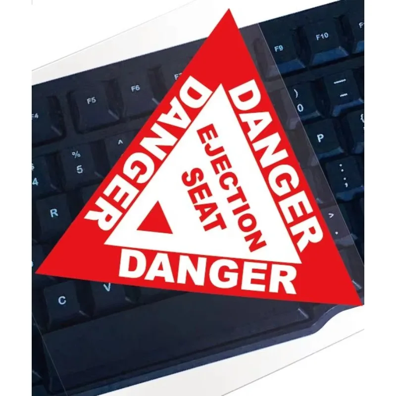 ملصقات السيارات خطر طرد مقعد تحذير الشارات مقاوم للماء انخفاض الشحن الملحقات الخارجية 15 سنتيمتر PVC KK #1