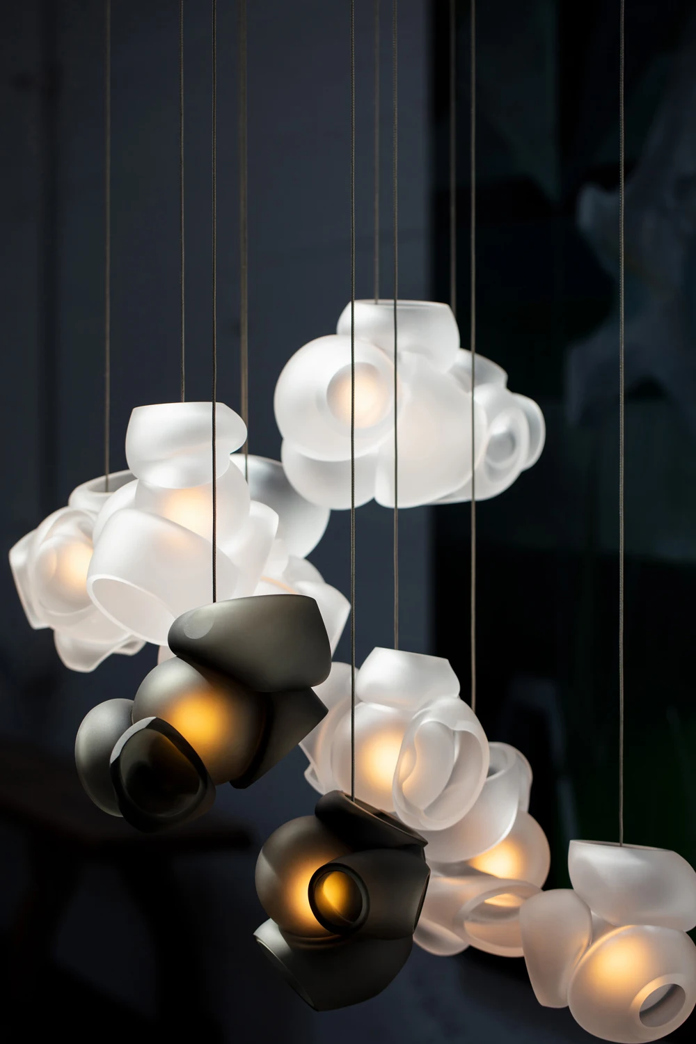 Trend Glass Stainless Steel G9 LED Chandelier Pendant
