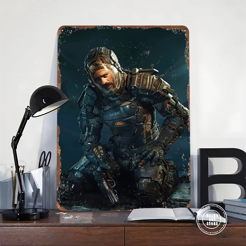 The Callisto Protocol Game Tin Poster Customized Wall Art Retro Vintage Metal Signs for Fans Room Mancave Decoration Gaming Home
