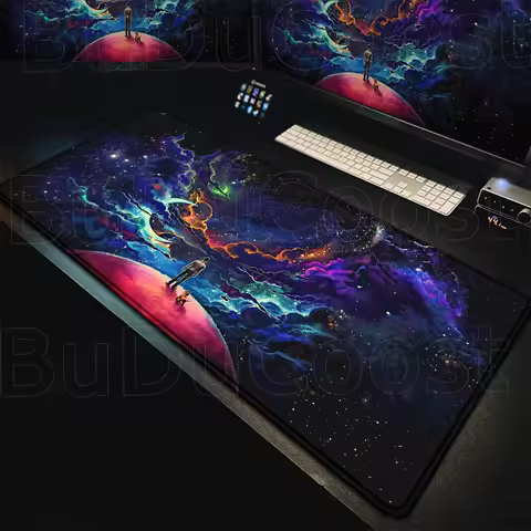 Starry Night mouse pad with Non-Slip Base Large Gaming Keyboard Comfortable desk mat for Office Study and Relaxation PC mousepad