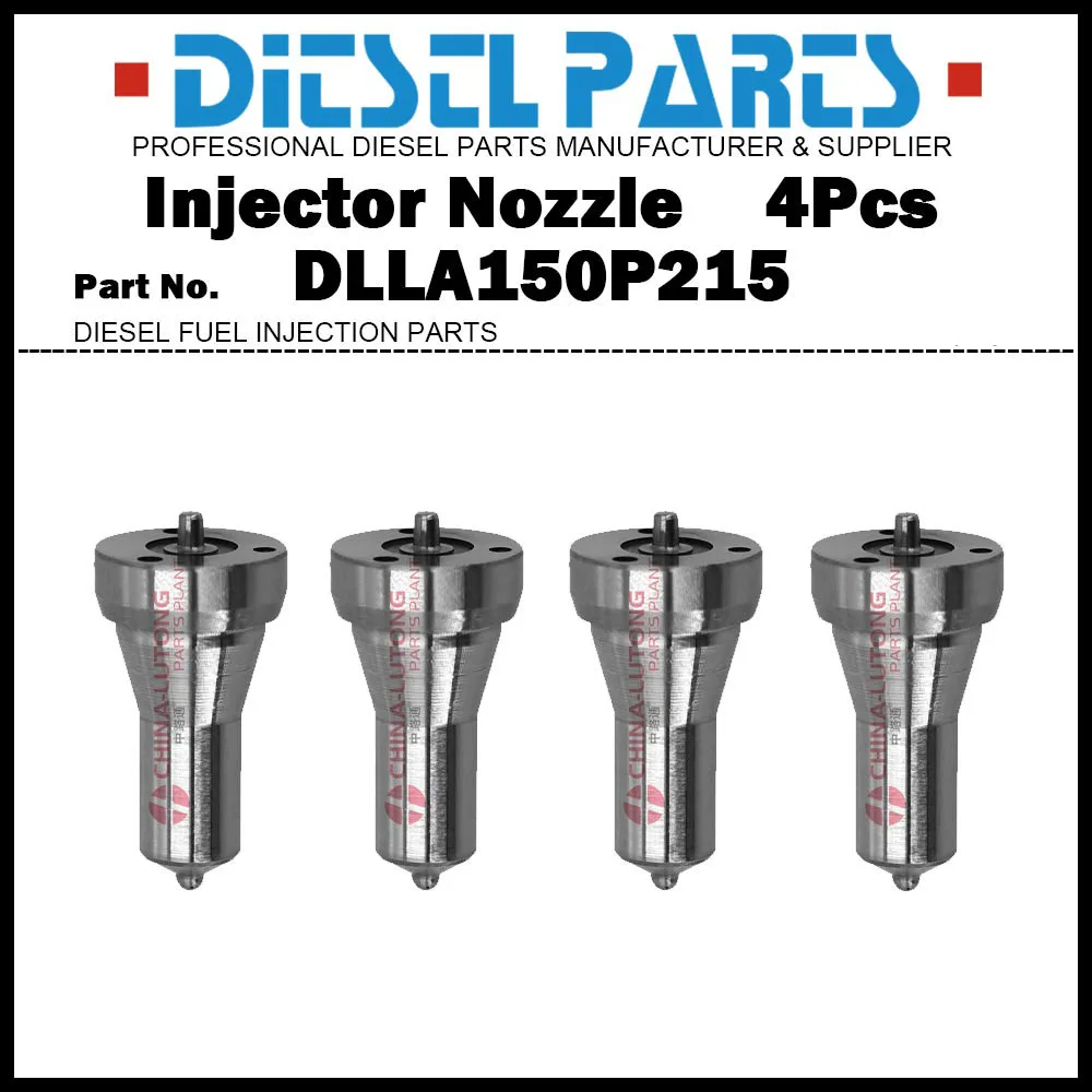4Pcs Diesel Fuel Injector Nozzle Tips 129506-53000 DLLA150P215 DL-150P215 150P215 for KOMATSU Yanmar 3D84 4D84