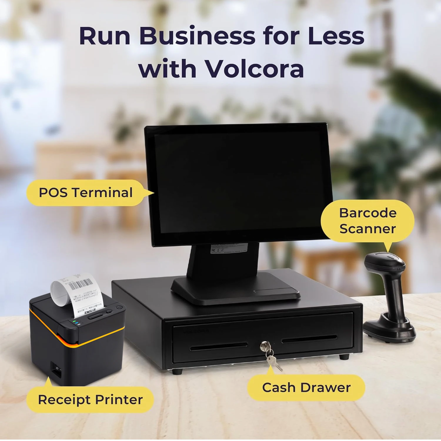 58E 58mm Thermal Printer 2inch Receipt Bill Ticket POS Printing with USB/Bluetooth Interfaces for Supermarket Store Retail