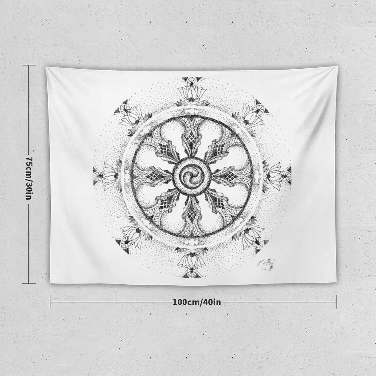 Dharma Wheel Tapestry Home Decorators Bathroom Decor Tapestry