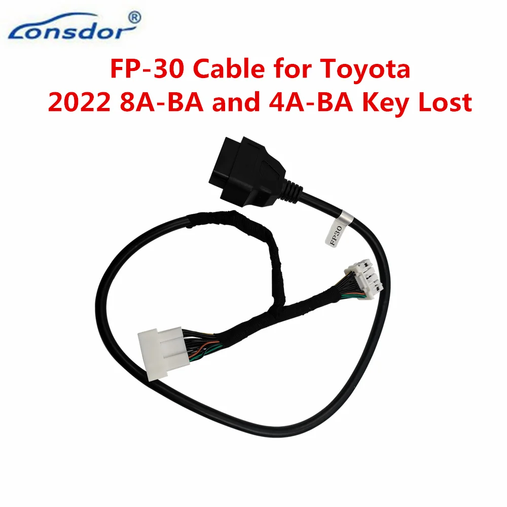 Lonsdor FP-30 FP30 30 PIN Cable for Toyota 2022- 8A-BA and 4A Proximity without PIN Code To Add Key Lost for All Programmer