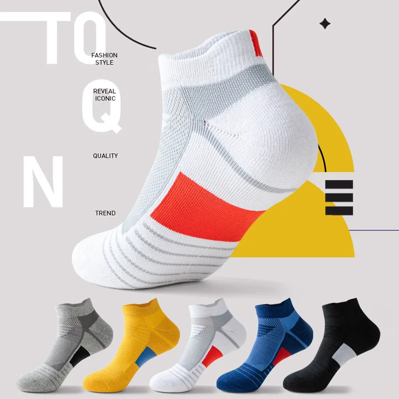 Calcetines deportivos para hombre, medias gruesas con absorción de golpes, transpirables, para correr, baloncesto