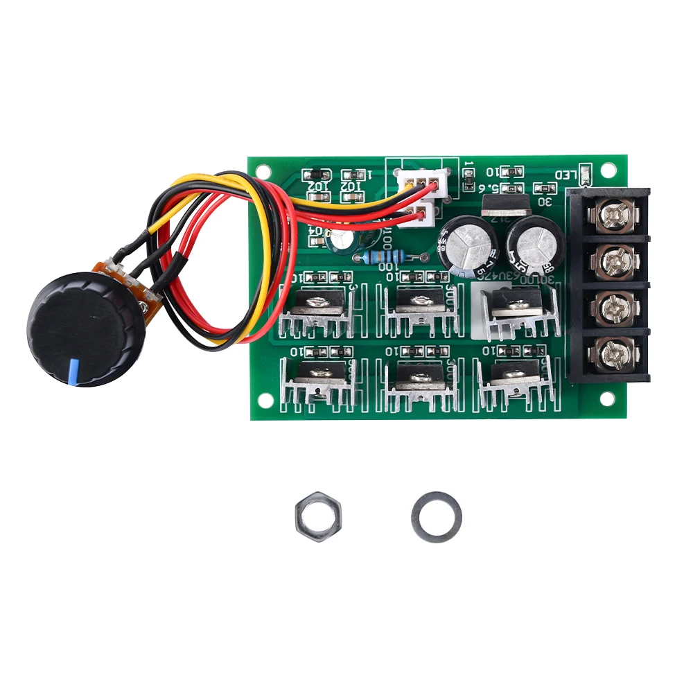 DC9-55V DC Motor Speed Regulator 12V 24V 36V 48V High Power Drive Module PWM Motor Speed Controller 40A Current Regulator