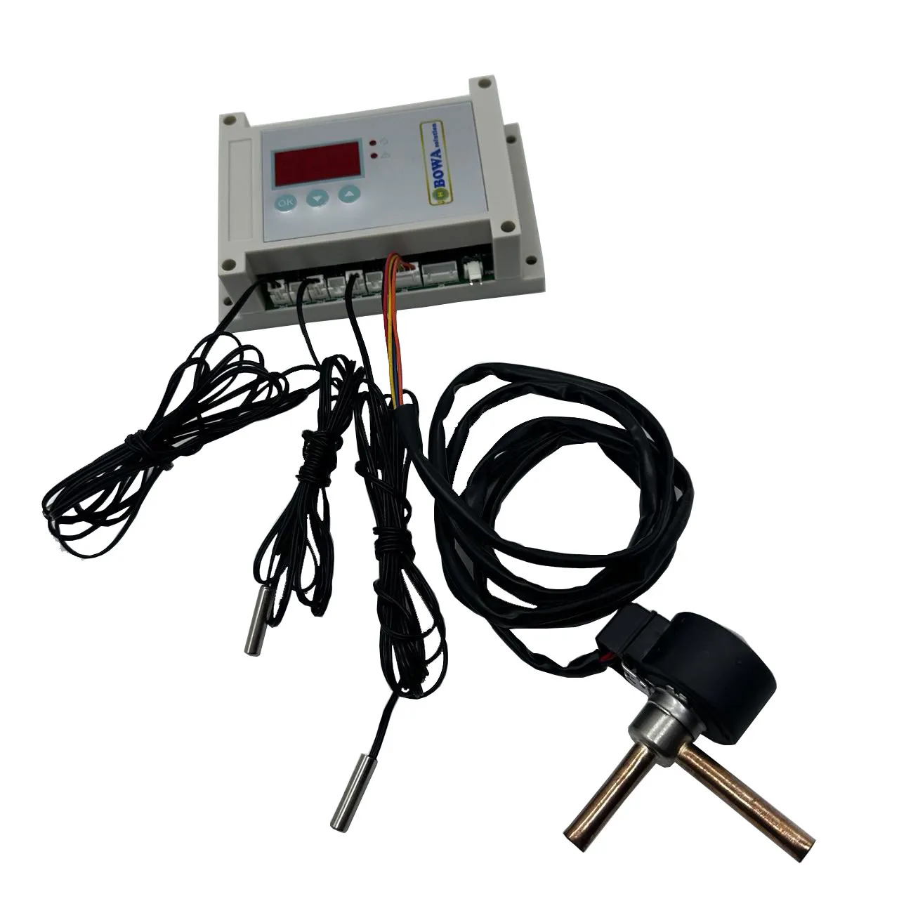 DC12V universal electronic expansion valve, driver for bus air conditioning and refrigerated truck refrigeration pipe