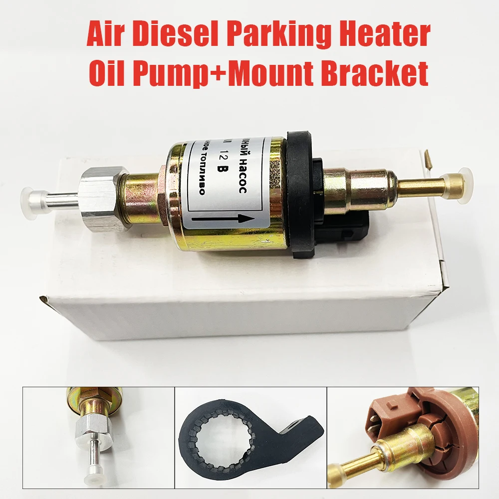 

Air Diesel Parking Heater Fuel Pump with Mount Bracket 68ml Gasoline Diesel Pump Pulse Metering Pump for Webasto Eberspacher