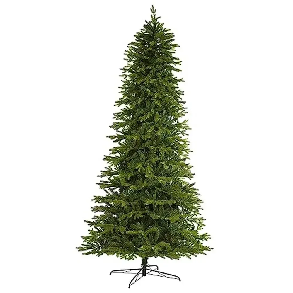 Artificial Fir Christmas Tree 10ft 3514 Bendable Branches Metal Stand Easy Maintenance High Quality Materials Festive Decoration