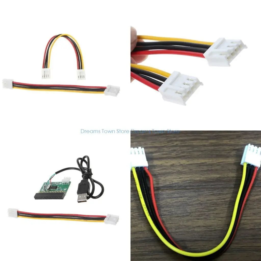 

HX6A Floppys Drive Power Cable 15 см длиной 4PIN Женские концы с золотыми покрытиями контакты