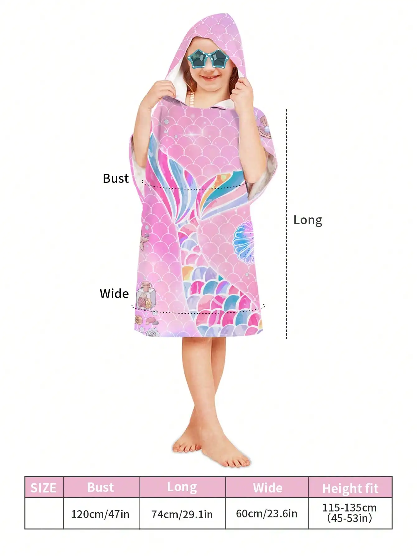 Baby Accessories Cartoon Bath Child Kid Hooded Cloak Bathrobe Towel Beach Towel Baby Children Cartoon Bath Towel Robes