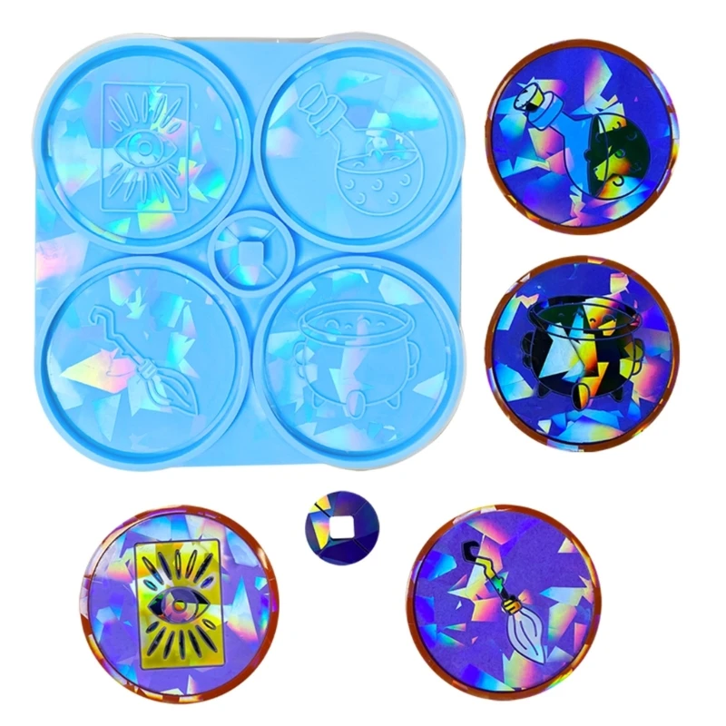 Potion Coffee Tea Tray Cup Mat Epoxy Resin Casting Mold Home DIY Decors