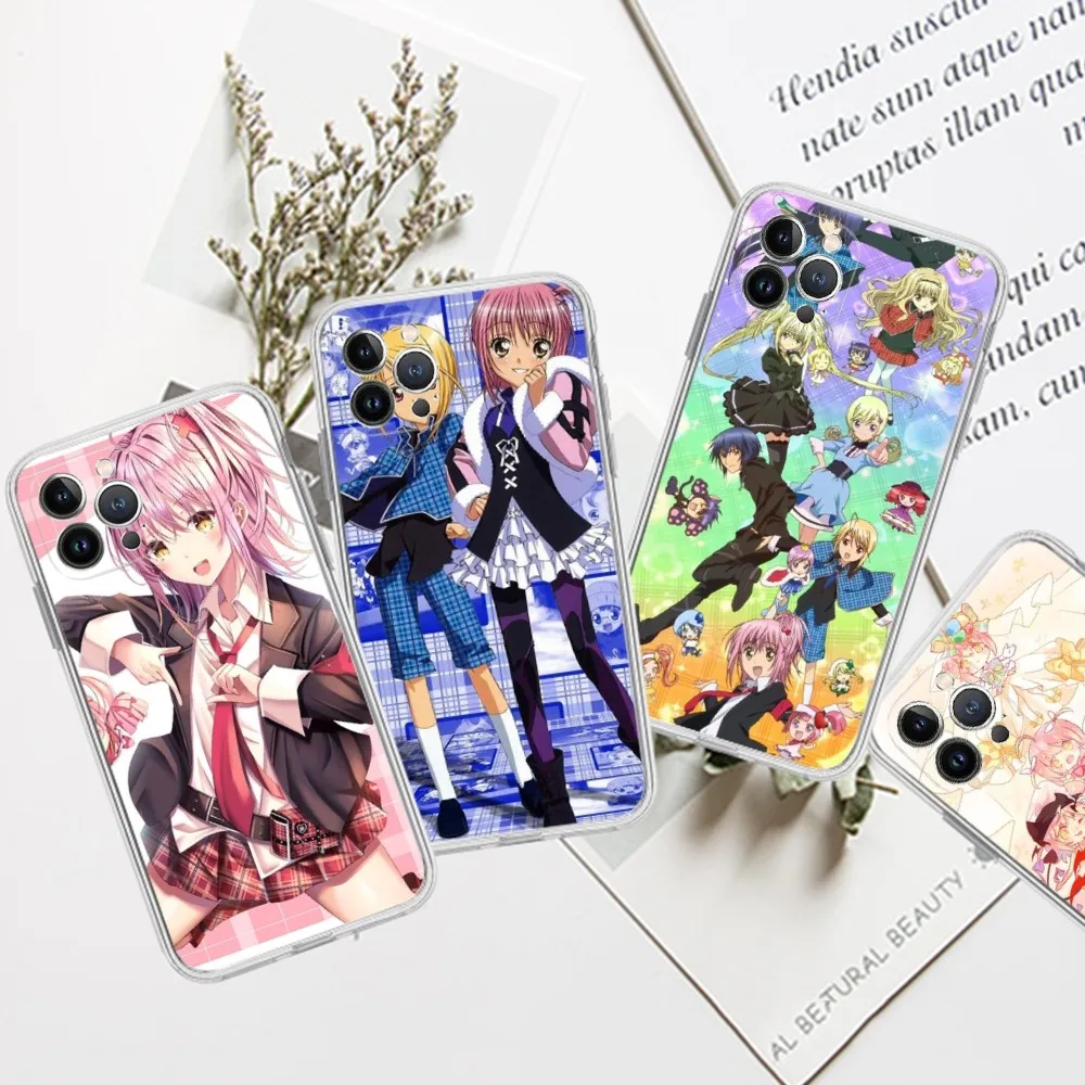 Shugo Chara Anime Phone Case For iPhone 13 14 Pro Max XS XR 12 11 Pro 13 Mini 6 7 8 Plus Clear Back Cover Capa