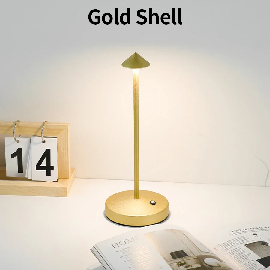 GGbingo Rechargeable Table LED Lamp Touch Sensor  Desk Lamp for Restaurant Bar Bedroom 3 Color Temperatures Stepless Dimming, image 10