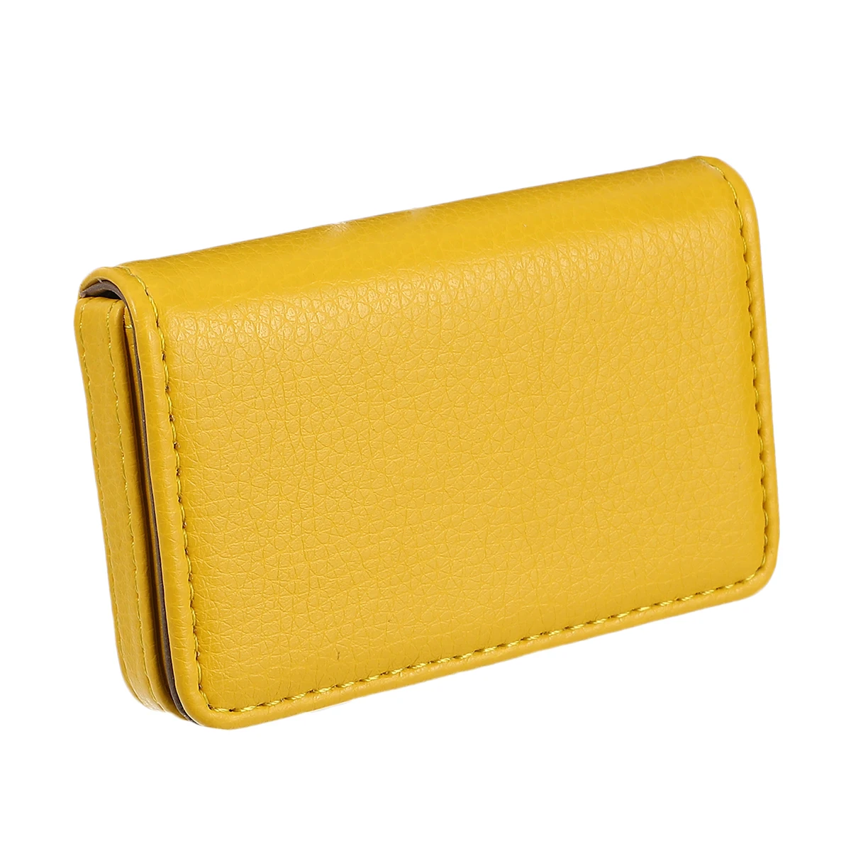 

Card Package Business Holder Case Creative Magnetic Yellow PU Portable