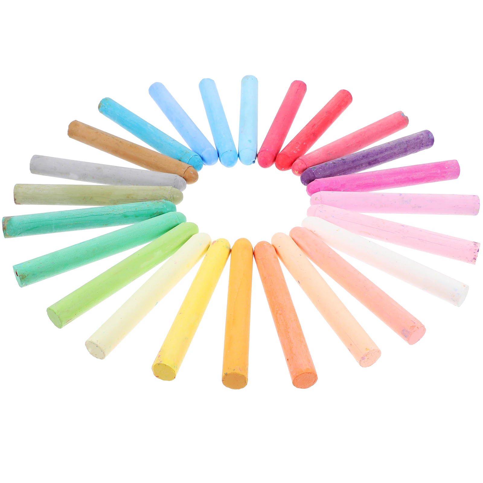 

24 Pcs Set Dust Free Bright Chalks Chalk for Kids Classroom Blackboard Outdoor Chalk For Kids Fun Erasable Solid