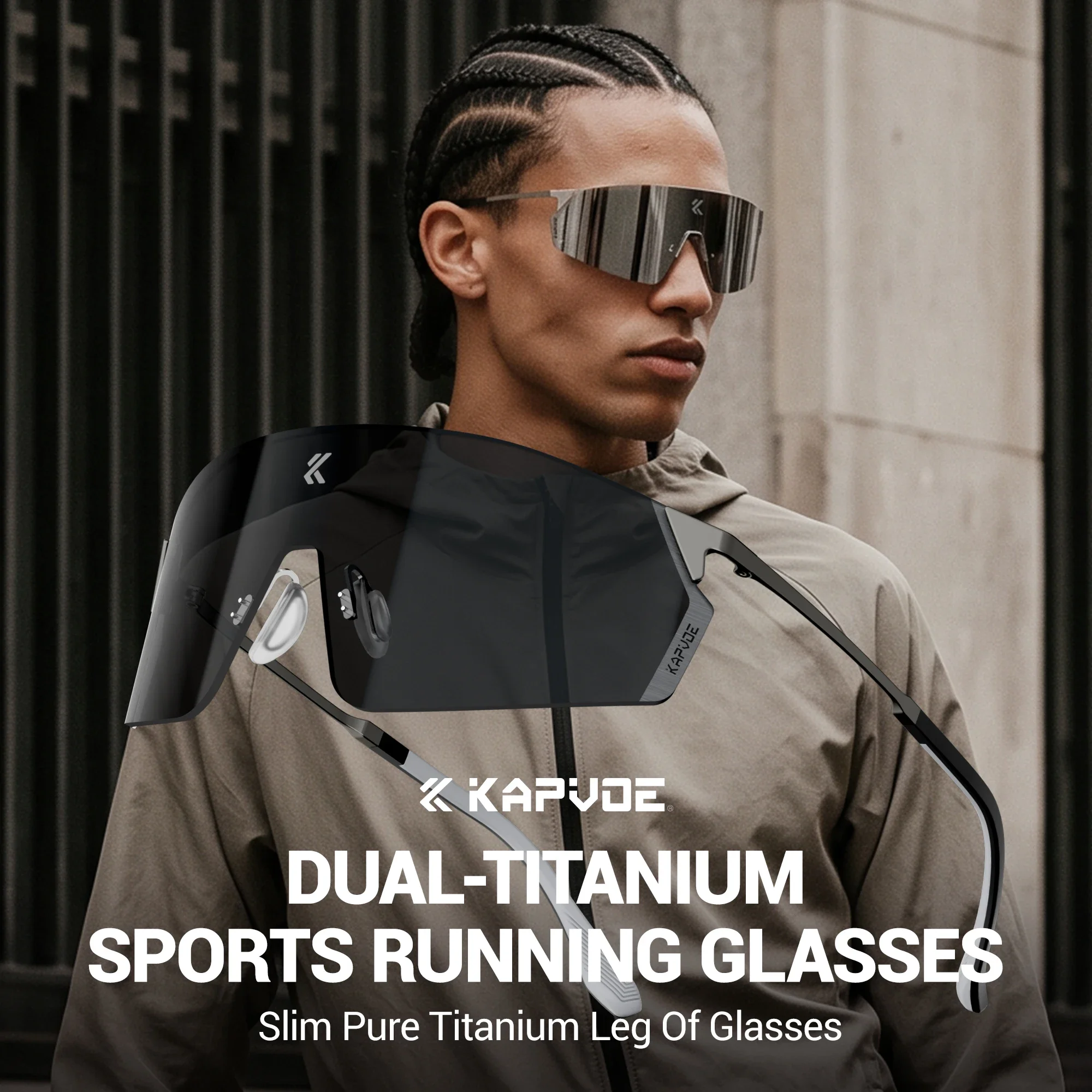 KAPVOE Lightweight Marathon Running Sunglasses Road Cycling Glasses UV400 MTB Sports Sunglasses Unisex Golf Camping Accessories