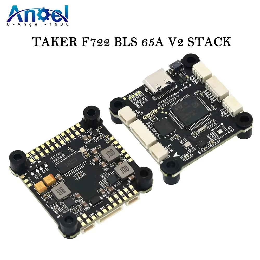 GEPRC TAKER F722 BLS 65A V2 pile contrôleur de vol 4IN1 ESC pour course FPV Drone analyse enregistrer les données de vol Plug Play