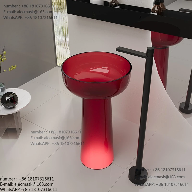 

Integrated floor-to-ceiling column basin hand wash basin home hotel project