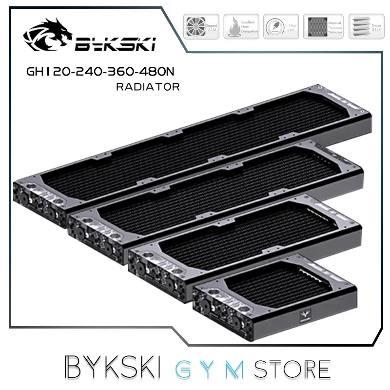 Bykski granzon gh série 120/240/360/480 30mm fina água refrigeração radiador alta expansão, chegada nova