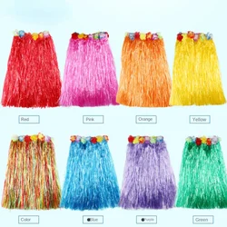 Hot sale 1Pcs 60CM Women Double layer Hawaiian Hula Skirt Suit lady dance grass dress adult Hawaii Beach Festive Party Supplies