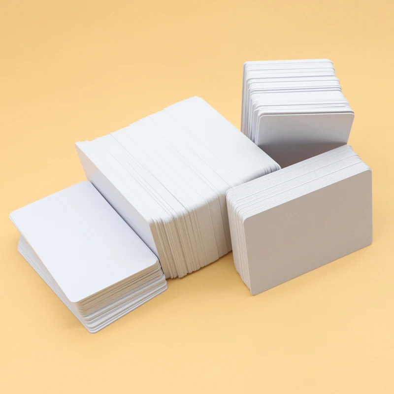 100pc White Blank inkjet printable PVC Card Waterproof plastic ID coating Card no chip for Epson L805 Canon TS704 IP7240 printer