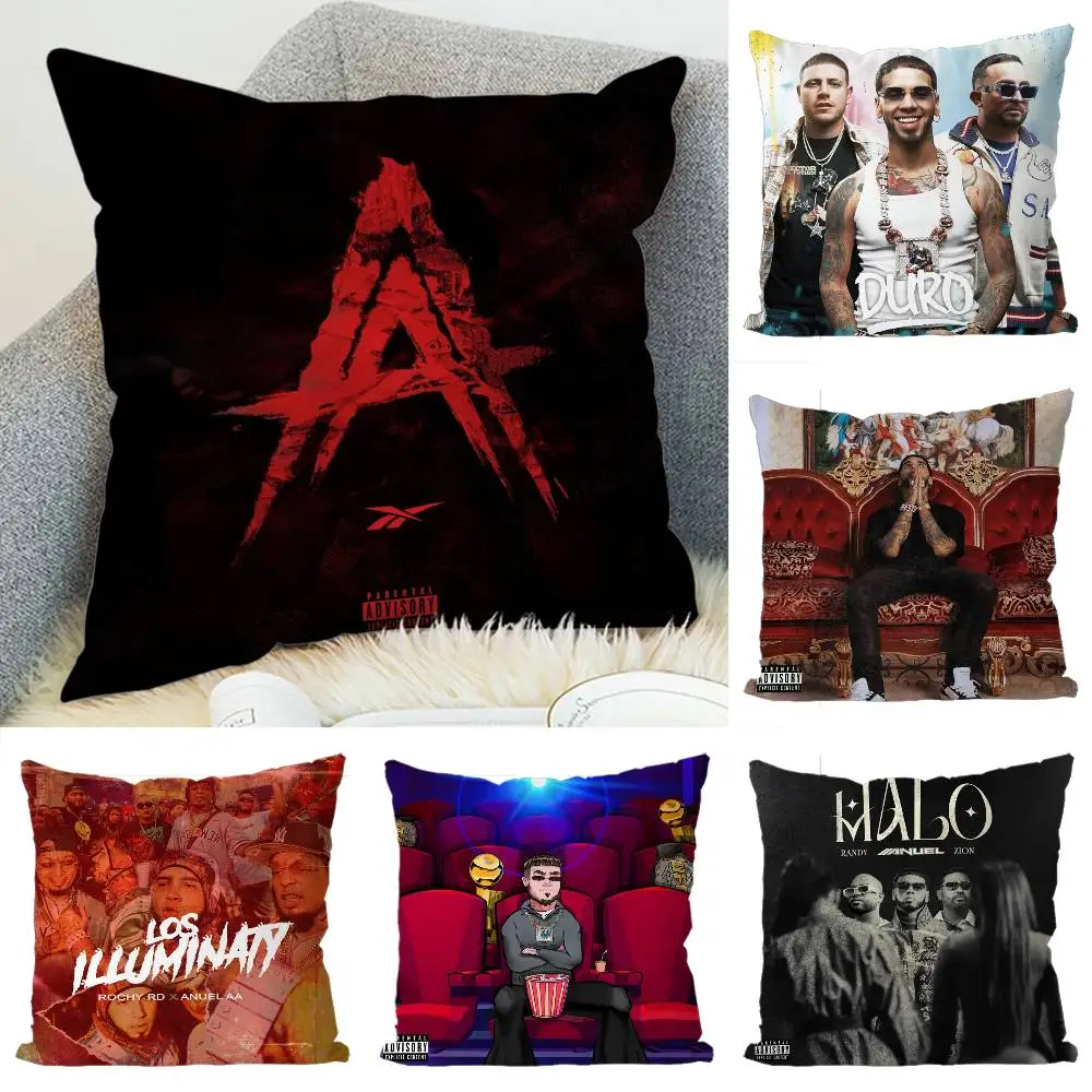 

Anuel Aa Pillow Case Luxury Double-sided For Car Pillows 45x45 Cushions Cover Home And Decoration Sofa Pillowcase 50x50