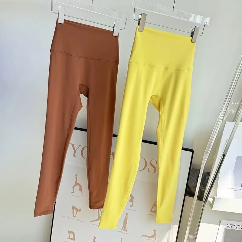 High Waist Naked Feeling Sport Leggings Sportswear Workout Gym Girl Tights  Push Up Yoga Pants Running  Leggings