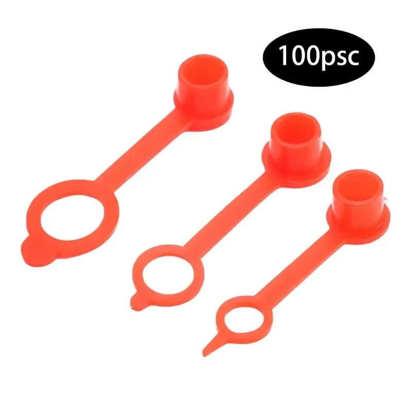 Packung mit 100 ABS-Schmiernippel-Staubschutzkappen für Motorräder, Nippel-Schutzkappe für und Maschinenschutz D2RD – Detail 1