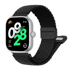 Magnetic Band for Xiaomi Redmi Watch 4 Strap Braided Loop Adjustable Sport Nylon Replacement correa bracelet Miband 8 pro band
