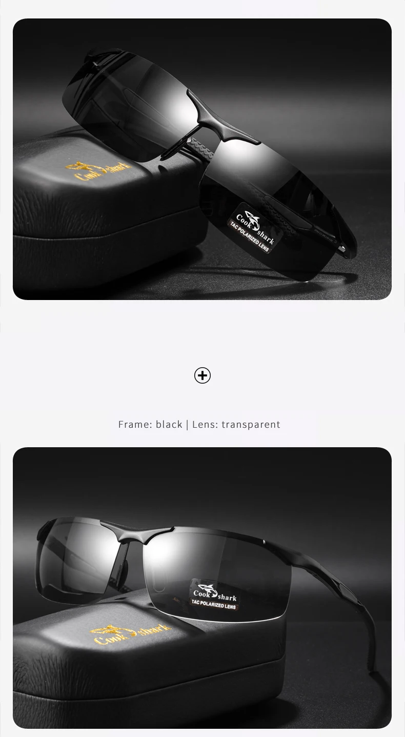 Koch Hai Farbwechsel polarisierte Sonnenbrille zum Fahren von Fahrern Spezial brille für Männer Angeln Sonnenbrille neuer Trend – Detail 13