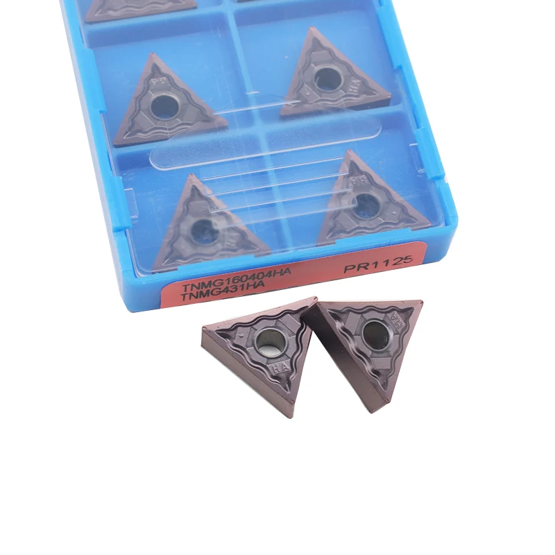 10 pces tnmg160404 tnmg160408 ha pr1125 alta qualidade carboneto inserir cnc torno de torneamento externo ferramenta inserção para aço inoxidável