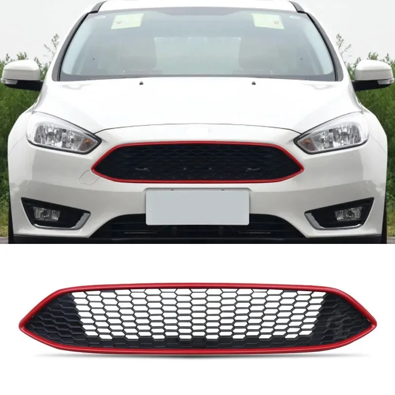 Car Mesh Grill Front Bumper Grille For  Ford Focus Upgrade CTCC honeycomb grill 2015 2016 2017 2018