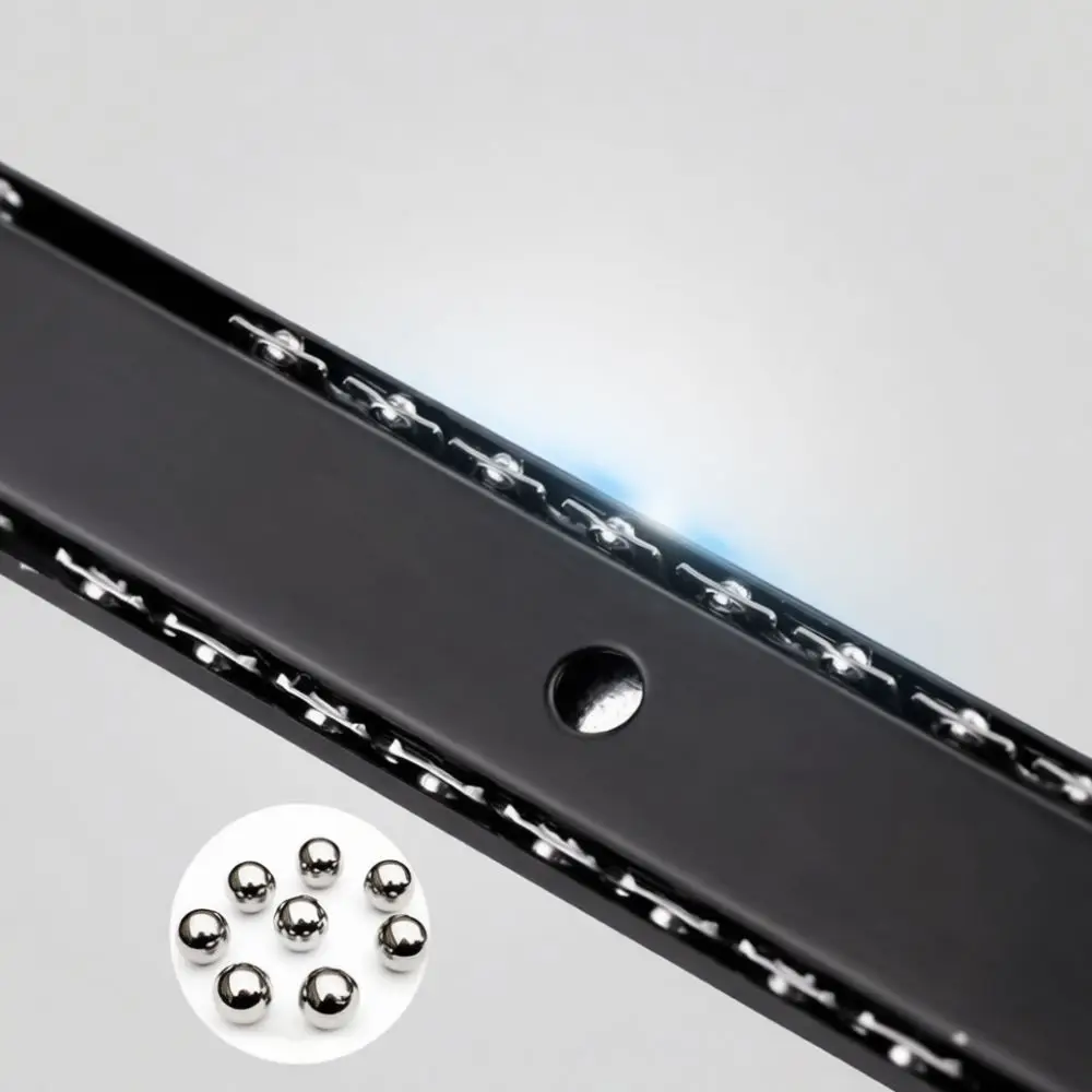 Heavy Duty Keyboard Drawer Runner Metal Sliding Rail Furniture Hardware For Computer Desk Tray Installation Accessory Parts