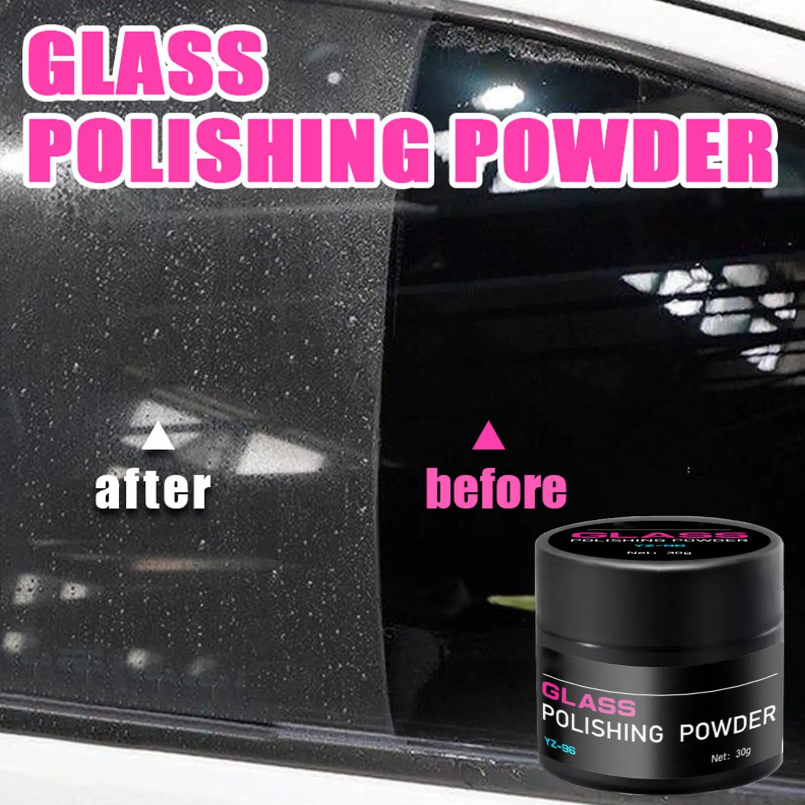 Oil Film Glass Polishing Cerium Oxide Powder Car Window And Mirror Repair Kit Car Scratch Compound Glass Oil Film Cleaner
