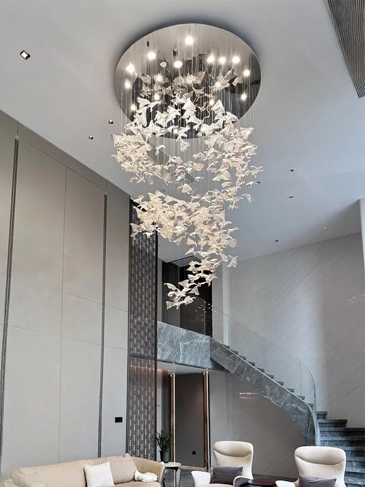 Modern Luxury Led Line Pendant Light Home Decoration Living Room Villa Hall Master Light Bedroom Staircase Lighting Fixtures