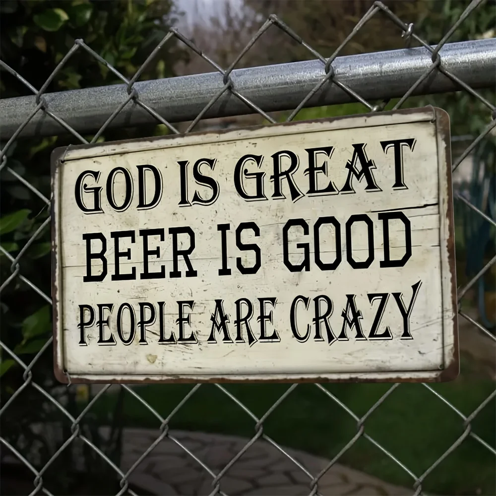 

Vintage Metal Wall Art Sign Iron Rustic Wall Art for Home Garage Patio Decoration Distressed Finish Metal Wall Ornament T1912