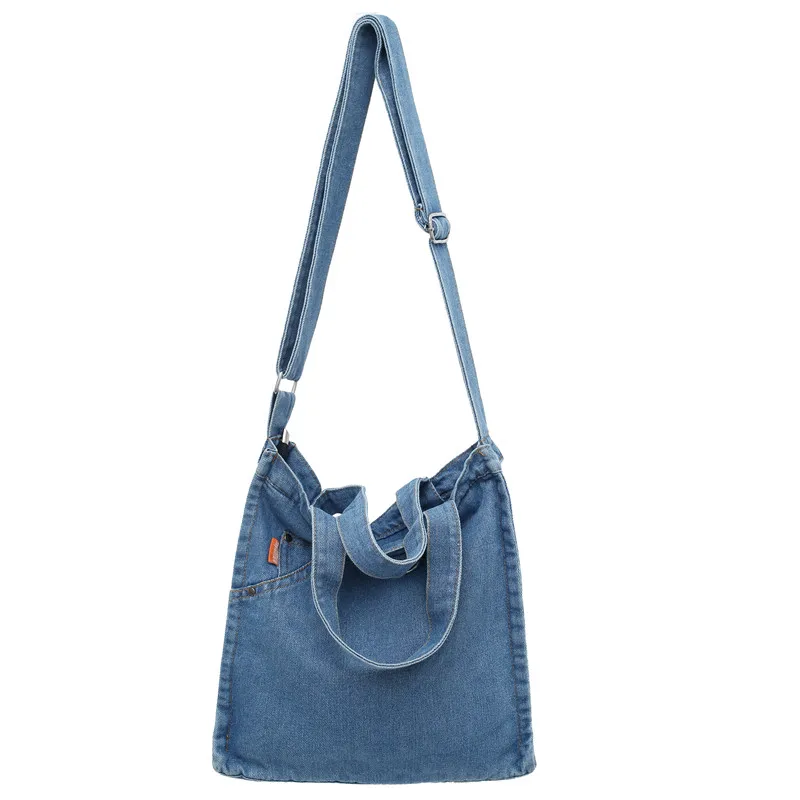 Borse in denim per donna Borsa a tracolla per studenti universitari Jeans Shopping Borsa ecologica Borse coreane Borsa a tracolla in tela Y2K