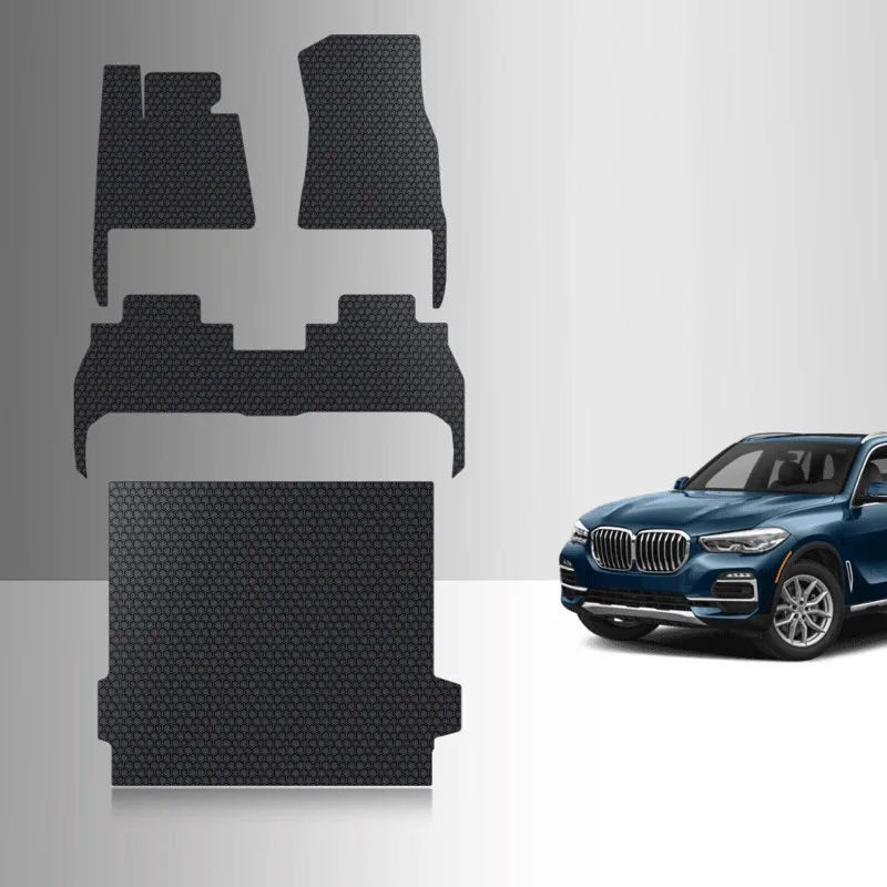 

Full Set Floor Mats Black For BMW X5 All Weather Custom Fit 2019-2025 United States