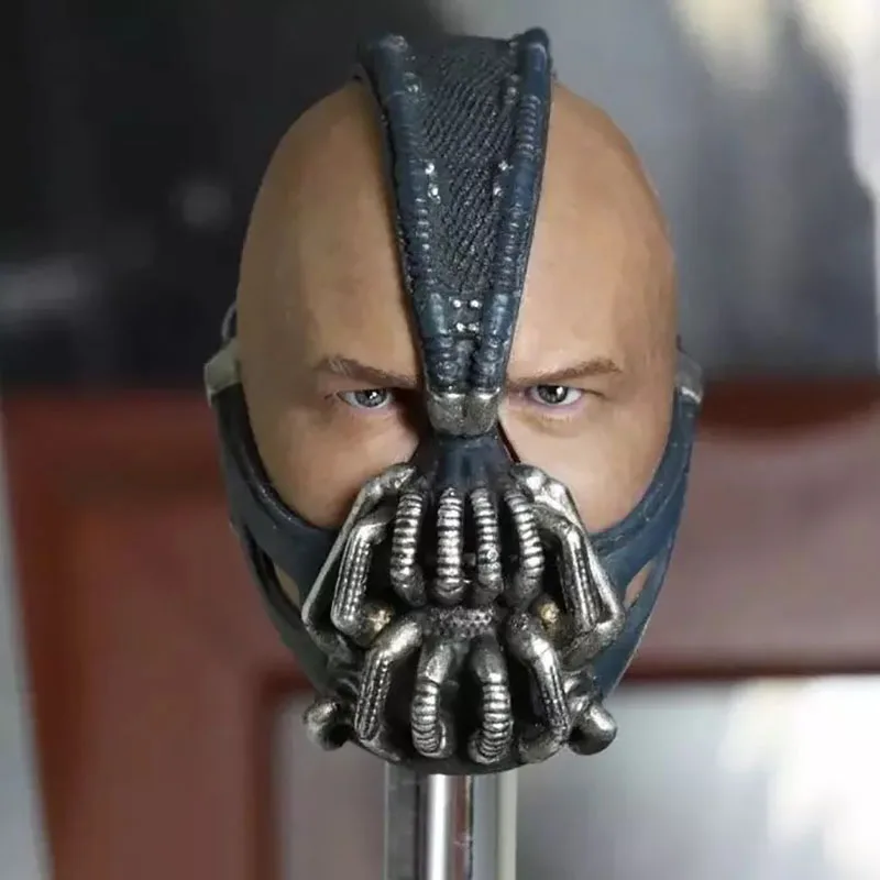 1/6 Bane Head Sculpt Male Soldier Head Carving Model Fit 12\'\' Action Figure Body Dolls