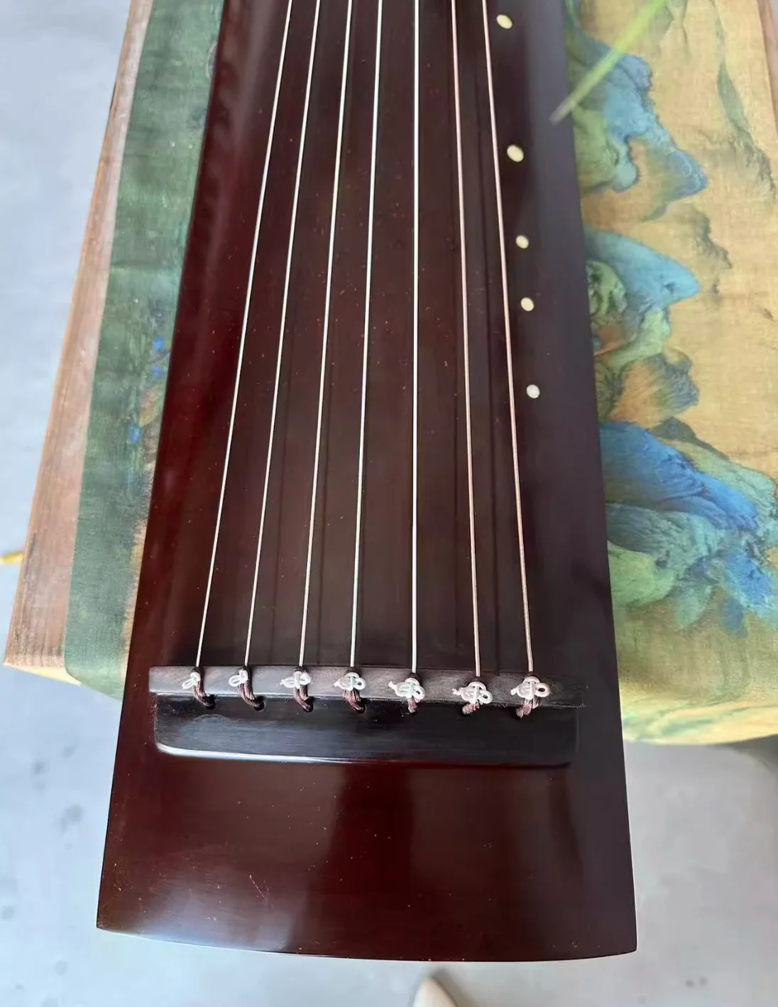 Guqin Zhenghe style raw lacquer Chinese string instruments
