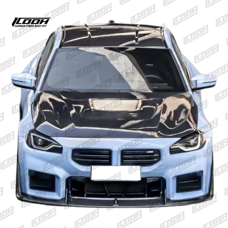 

ICOO Racing G87 V Style комплект из углеродного волокна для корпуса Переднего Капота двигателя для M2 G87