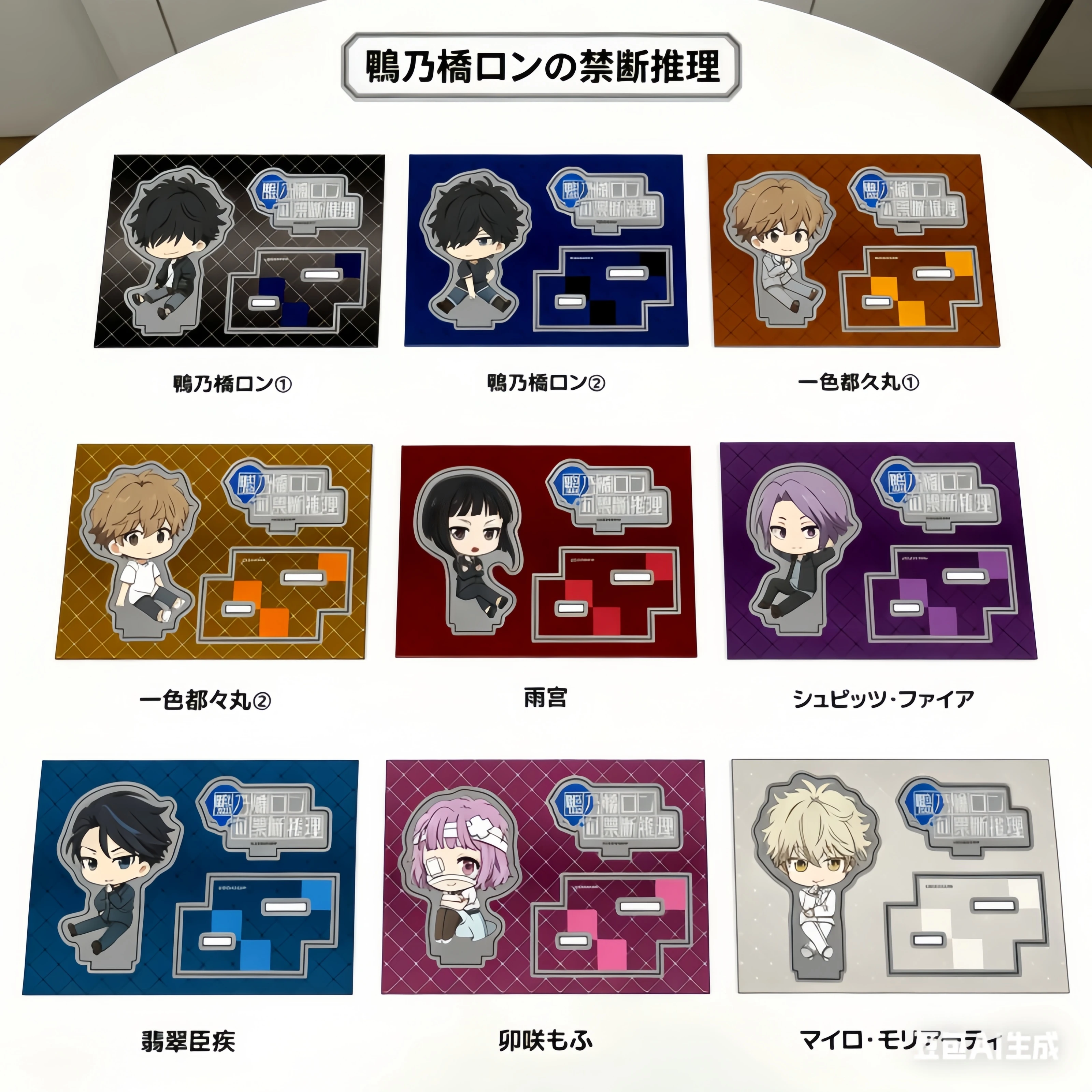 Anime Ron Kamonohashi 10cm Acrylic Stand Plate Ron Kamonohashi Cosplay Prop Decor keychain Gift Option