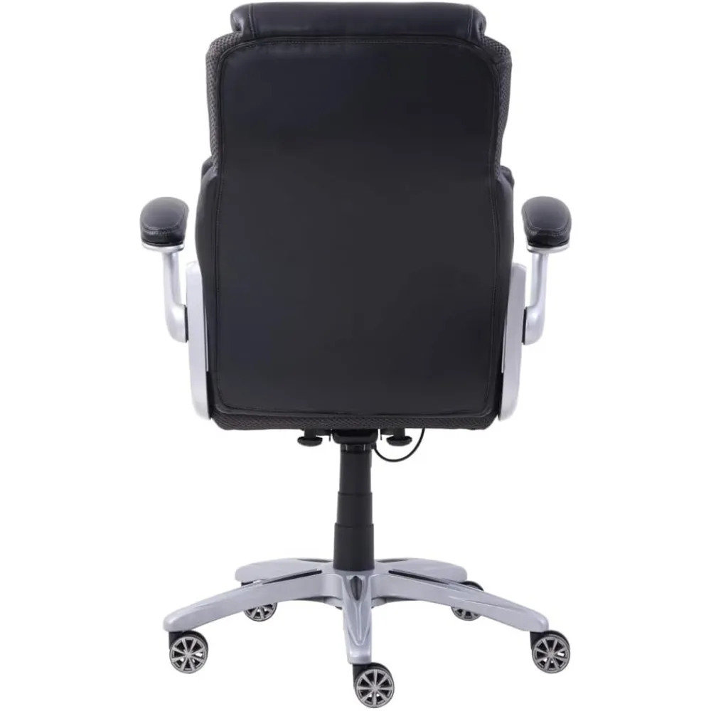 كرسي مكتب تنفيذي من الجلد الصناعي NBF Avanti - كراسي مريحة بأذرع قابلة للطي كرسي مكتب حديث مع قزحي الألوان