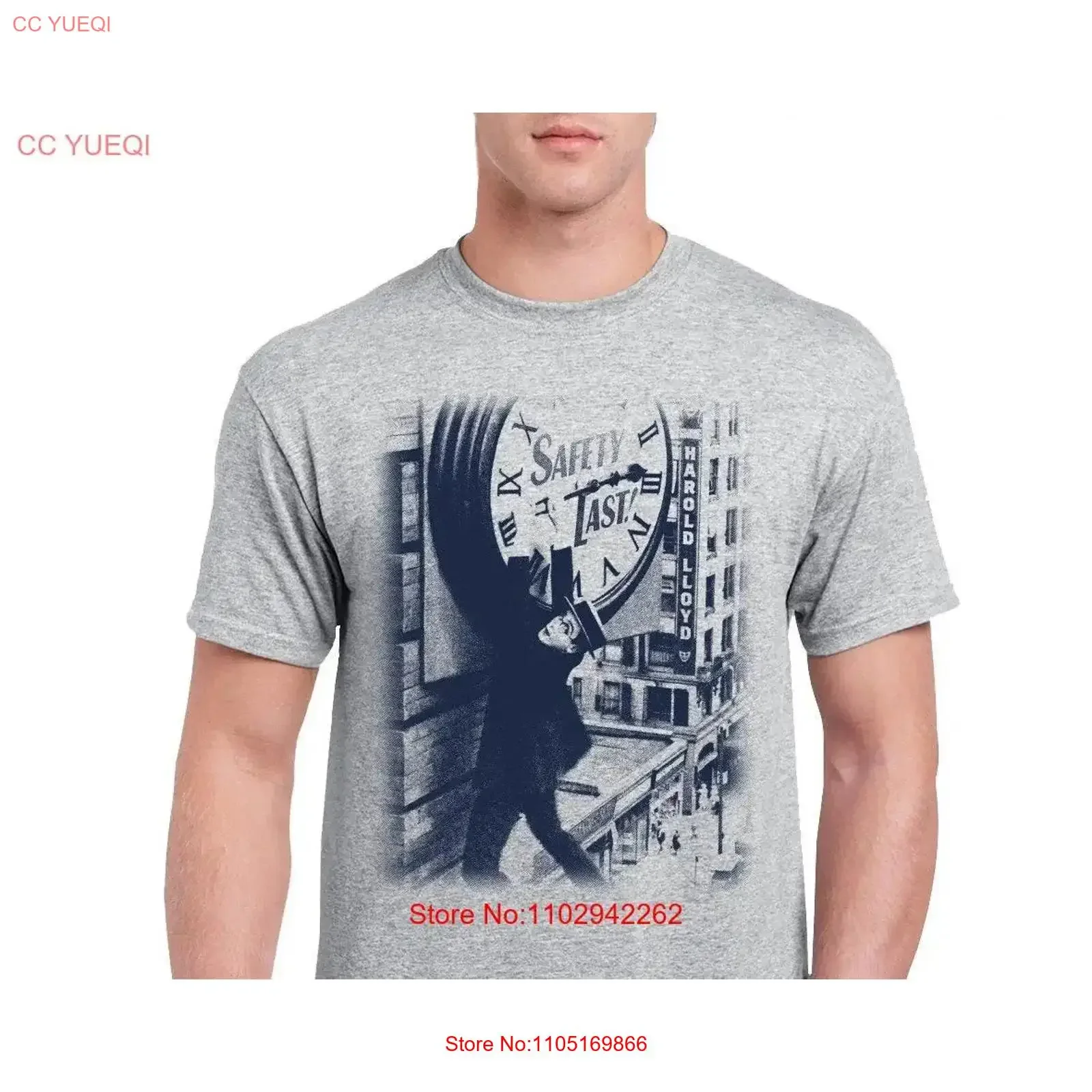 Harold Lloyd Safety Last T Shirt Birthday vintage Washed Versatile Top For Everyday Wear graphic Comfortable Breathable Casual