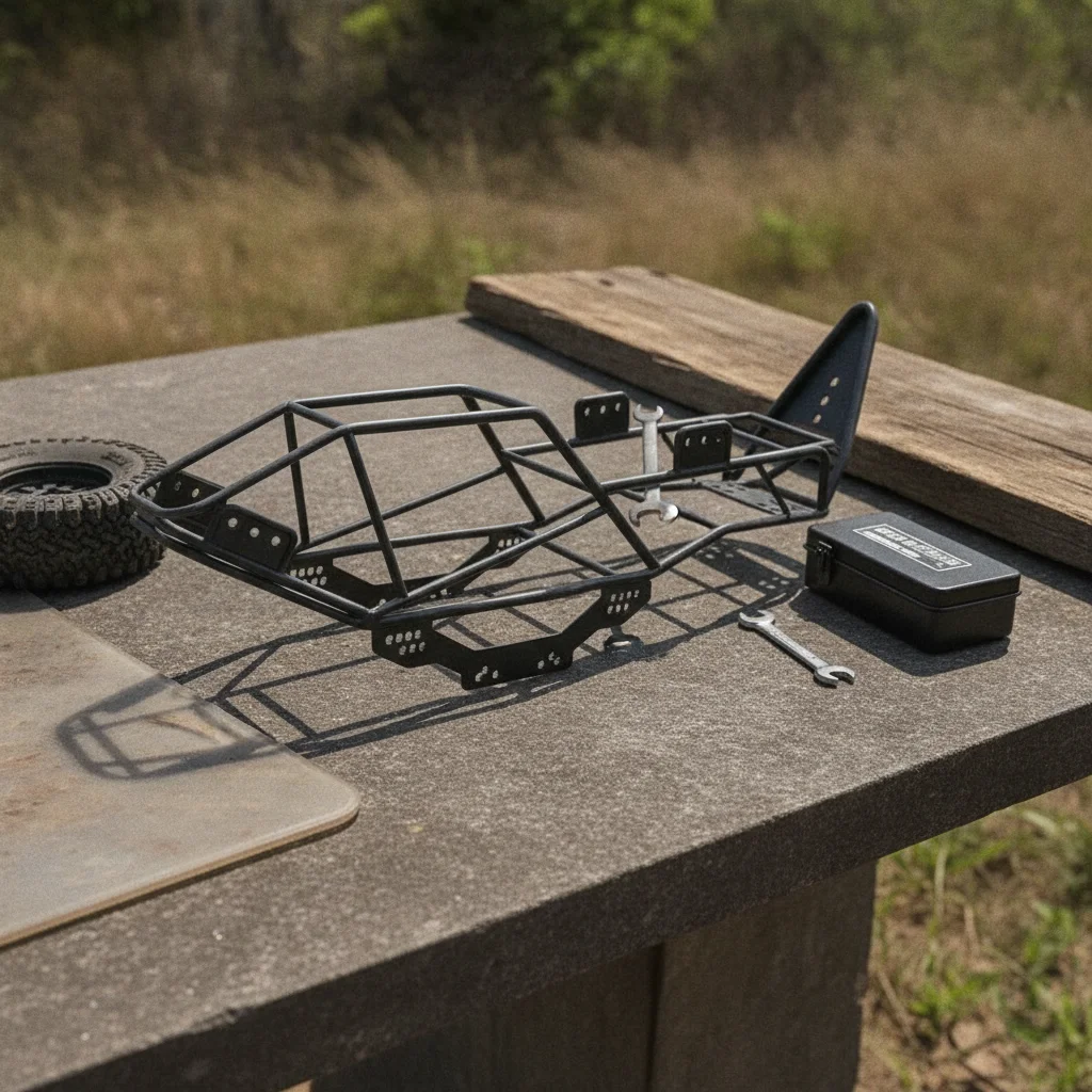 

RC Crawler Frame Chassis Flat Mounting Plates Tube Frame Chassis Control Control Part 385 Mm Long Vehicle Parts 517.7 G