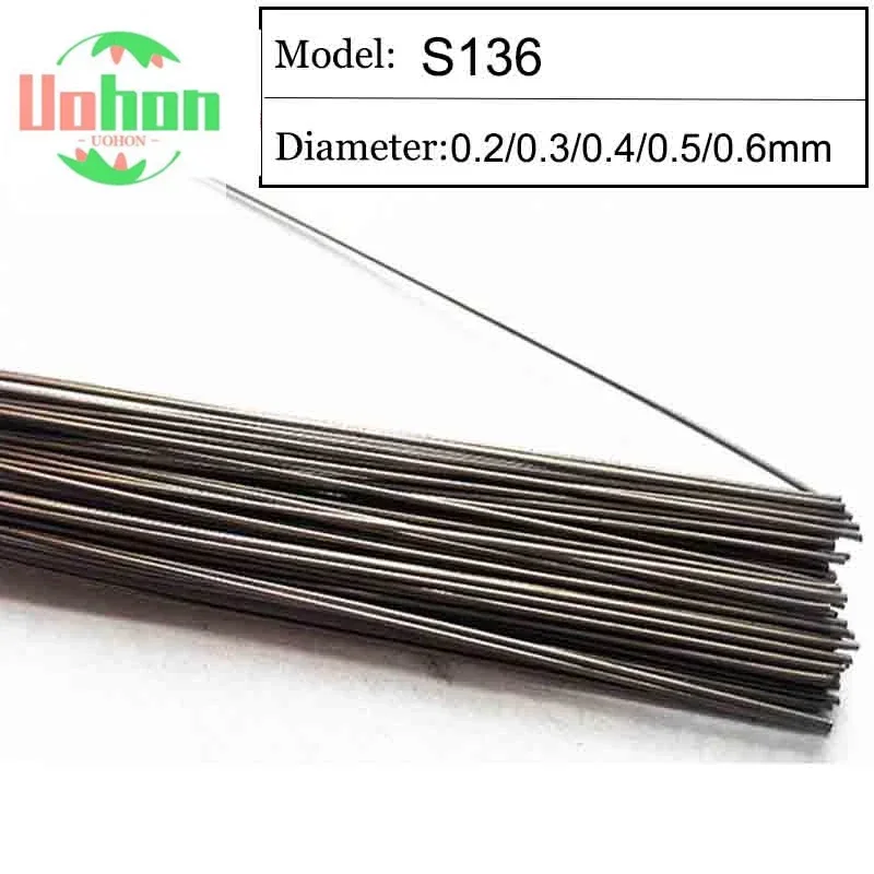 

Welding Wire Material S136 of 0.2/0.3/0.4/0.5/0.6mm Plastic Molding Laser Welding Filler 200pcs /1 Tube S136