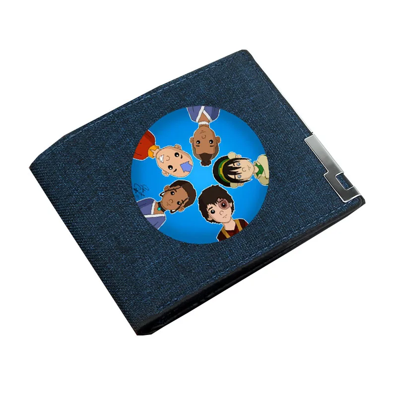 Teenagers Wallet Short Money Bag Kids Coin Purse Bi-fold Holder Canvas Casual Wallet anime  Avatar  Wallet