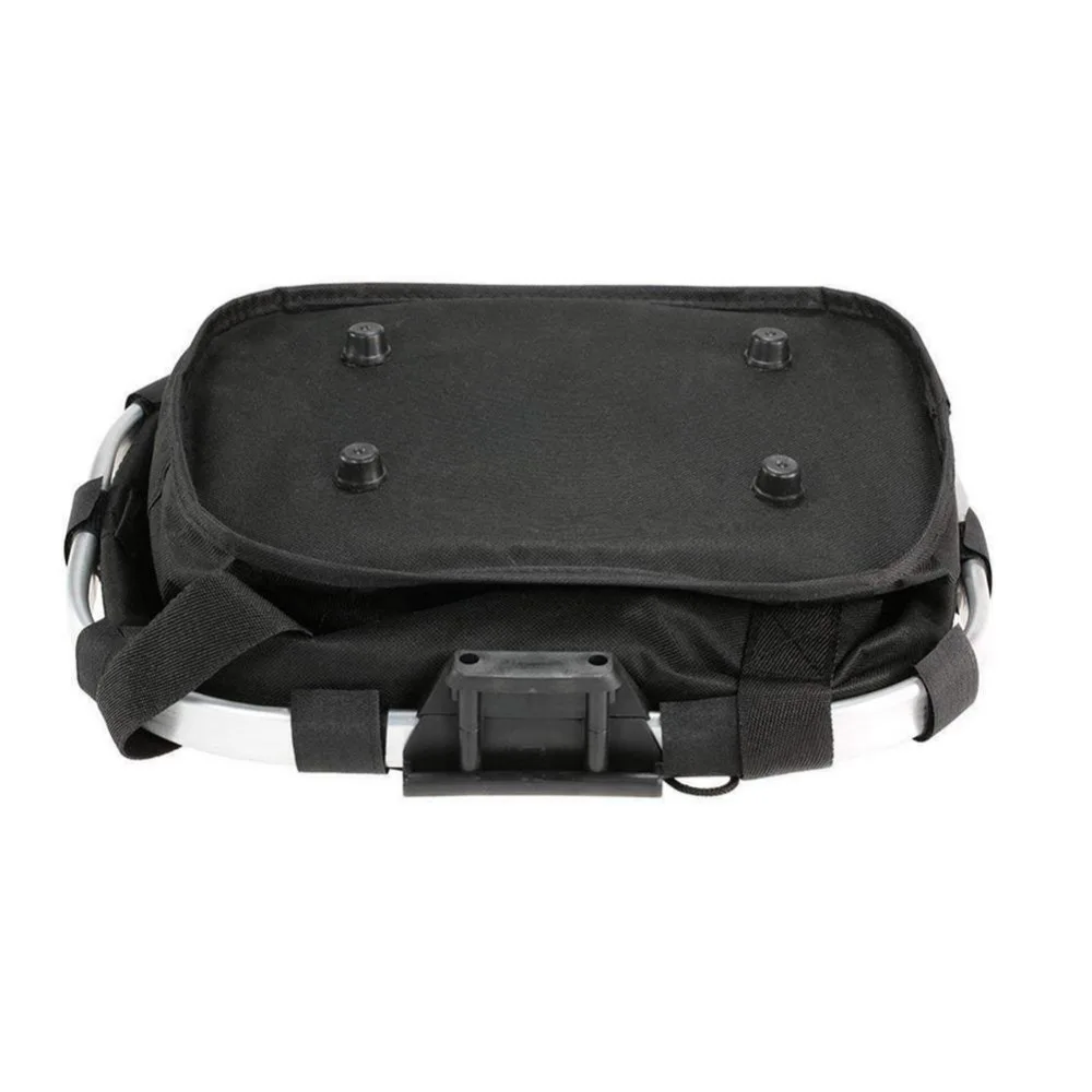 

Съемная передняя корзина для велосипеда, складная, хорошая несущая сумка для переноски собак, рама из алюминиевого сплава, черные сумки для горного велосипеда